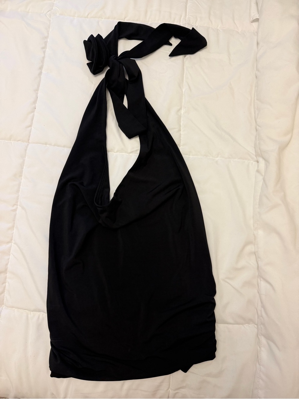 Black Cowl Neck Tank